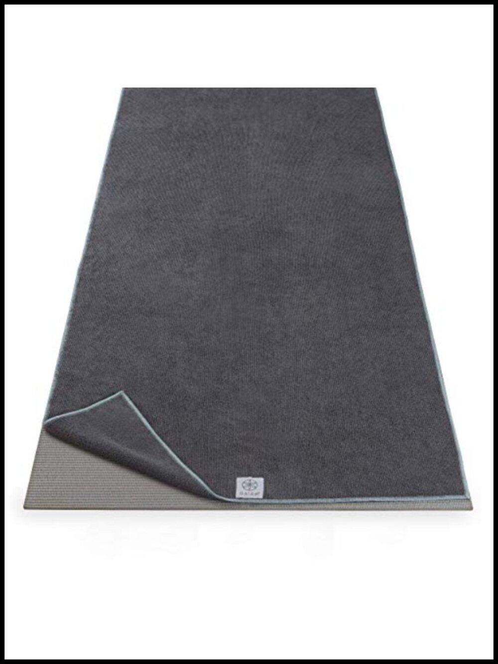 Gaiam Yoga Mat Towel Non-Slip Microfiber Hot Yoga Pilates 24x68